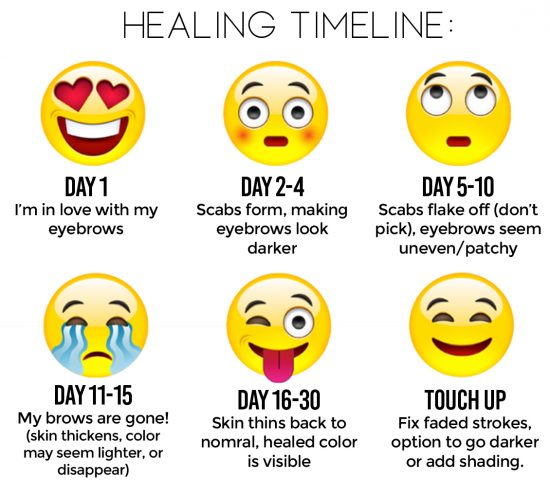 Microblading Healing Timeline square